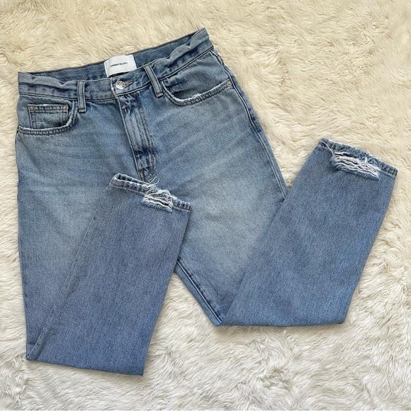Current/Elliott Jeans The Vintage Cropped Slim in 2 Year Destroy Distressed 27 - Picture 4 of 14